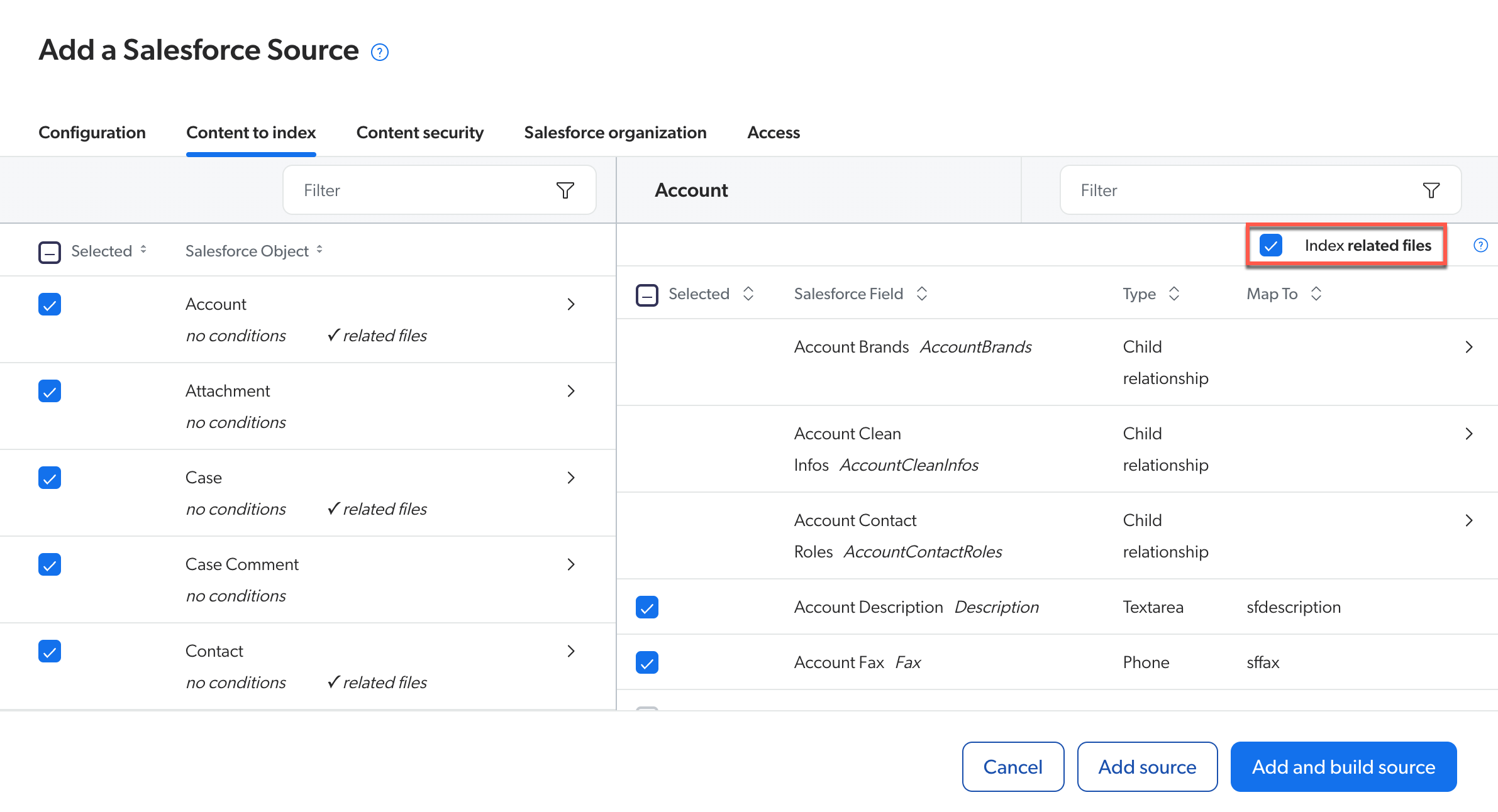 Index files | Coveo for Salesforce