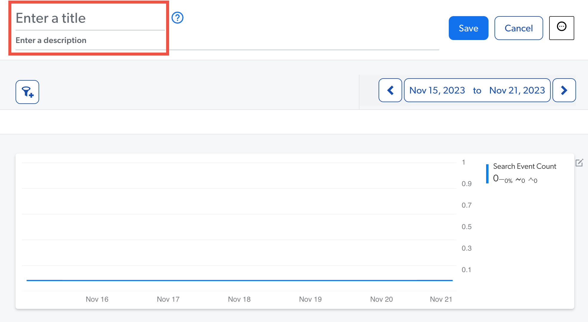 screen capture of add blank UA explorer from template in the reports page | Coveo