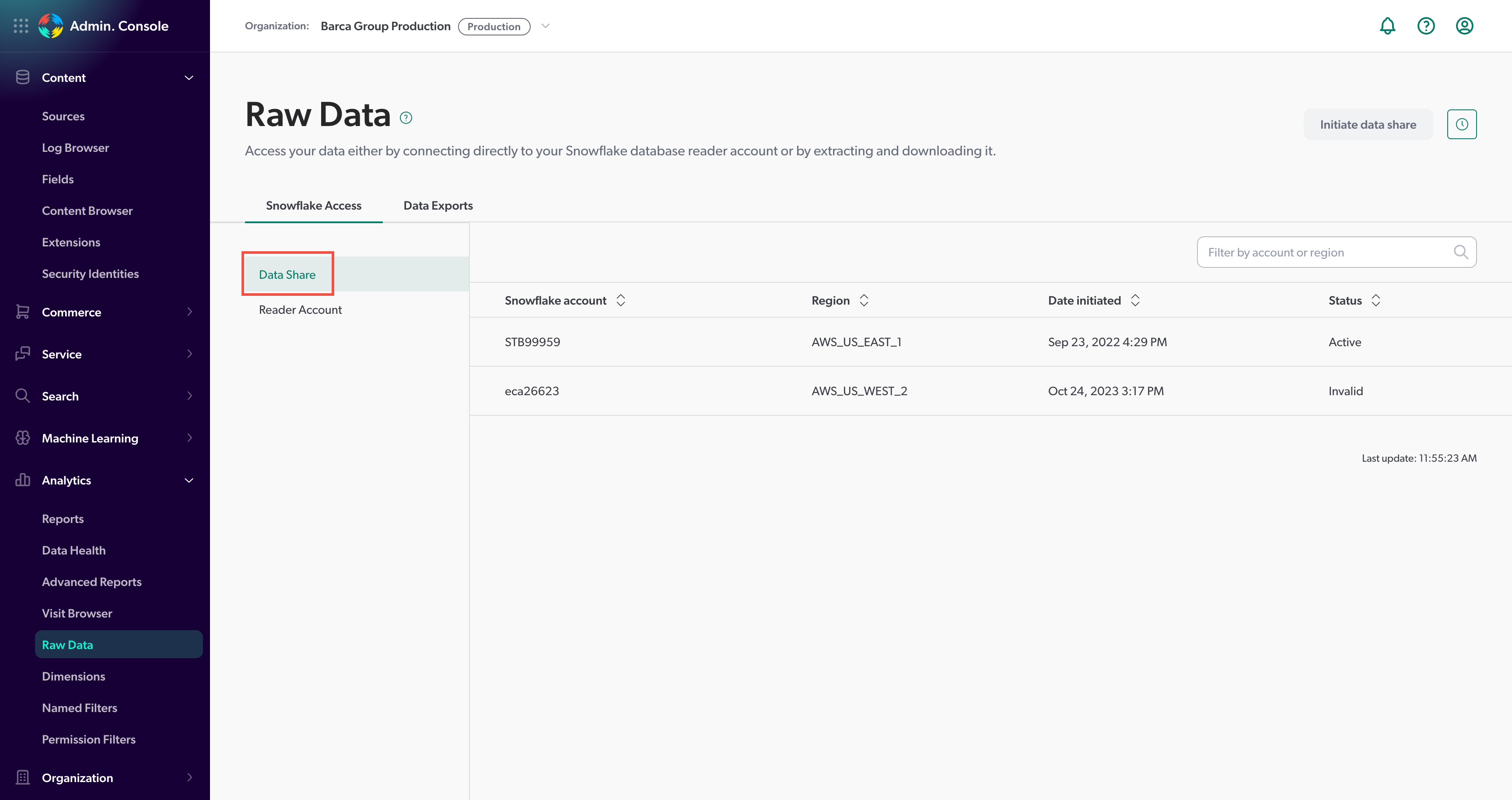Data share | Coveo
