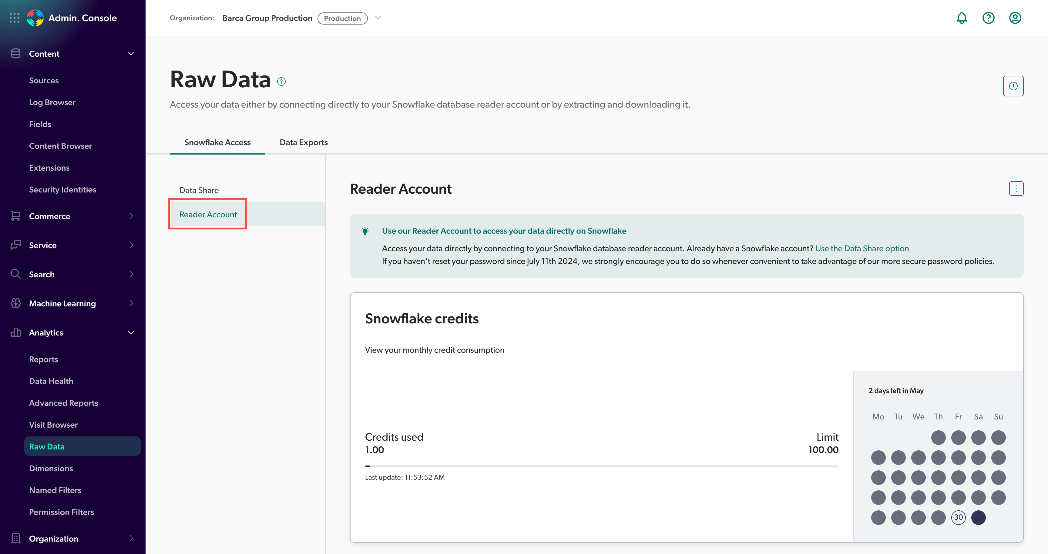 Reader account | Coveo