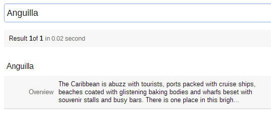 Validate that flights and destinations are displayed correctly by searching for specific flights and destinations | Coveo for Sitecore 4