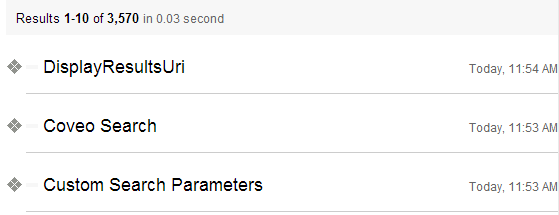 Open your search page in a web browser to validate that the result URIs are no longer displayed when the DisplayResultsUri…​ | Coveo for Sitecore 4