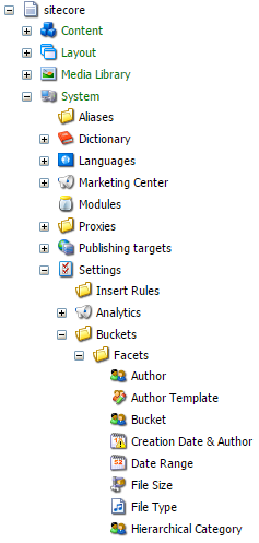 Duplicate the /sitecore/System/Settings/Buckets/Facets/Author item (Right-click > Duplicate) and name it Hierarchical Category | Coveo for Sitecore 4