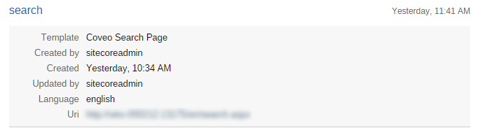 In Preview mode | Coveo for Sitecore 4