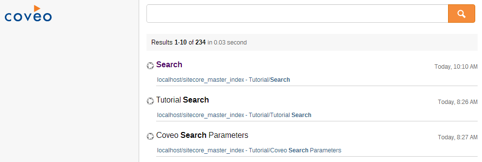 When reloading the page you can see how it changes | Coveo for Sitecore 4
