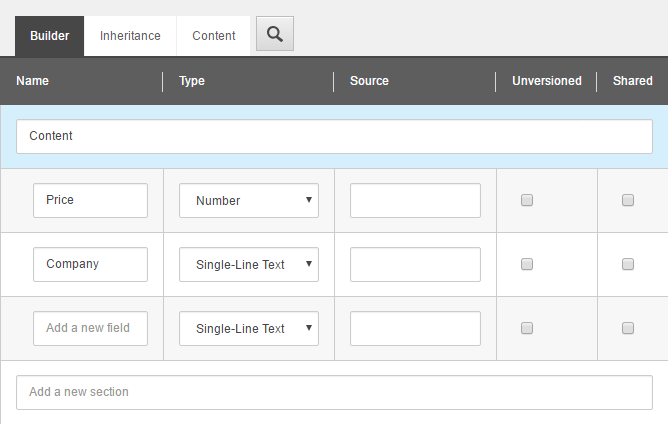 Price (Number) | Coveo for Sitecore 4