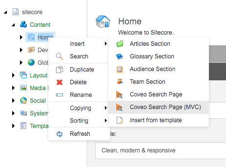If you have already installed Sitecore and you now want to enable MVC manually see Sitecore MVC Playground Part 1: Enable MVC^ | Coveo for Sitecore 4