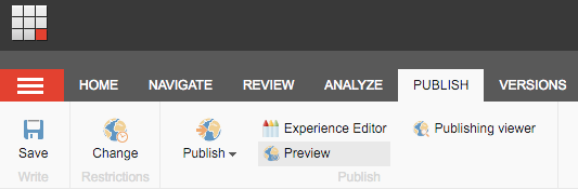Select the newly created search page and choose Publish > Preview | Coveo for Sitecore 4
