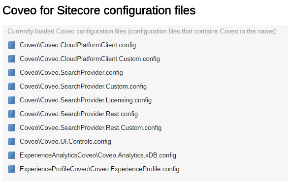If you want to refresh the list you must hit Refresh in the upper-right corner | Coveo for Sitecore 4
