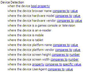 Once this is done you will notice that a whole new section was added to the Rule Set Editor | Coveo for Sitecore 4
