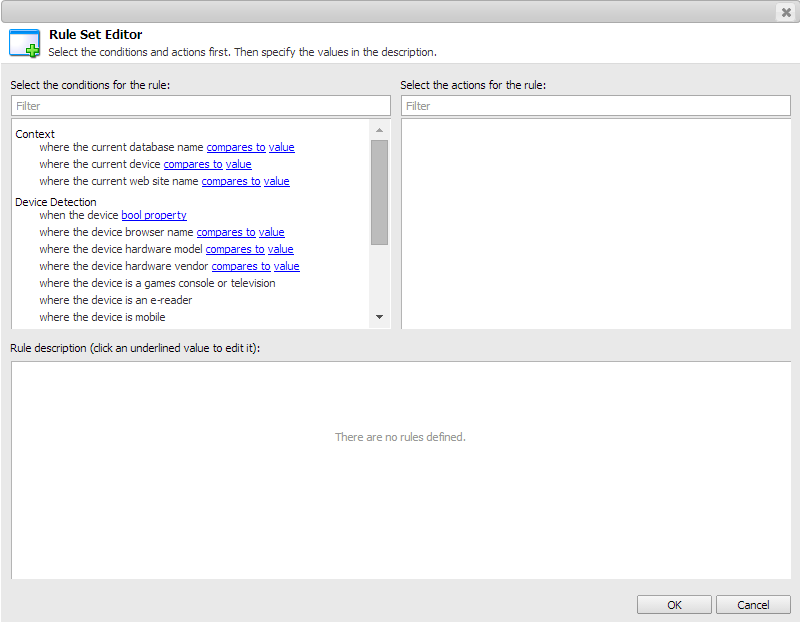 The following window opens | Coveo for Sitecore 4