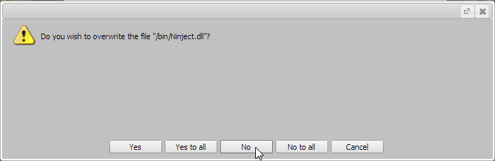 For all the other assemblies you should choose Yes | Coveo for Sitecore 4