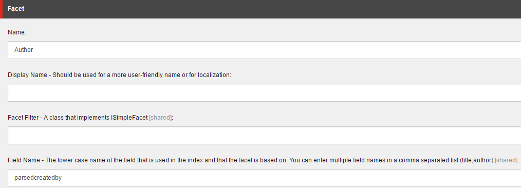 This is the field that you need to add to your external sources to have them appear in your Author facet | Coveo for Sitecore 4