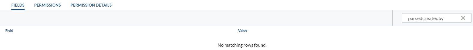 Under Fields verify that there are no field called parsedcreatedby | Coveo for Sitecore 4