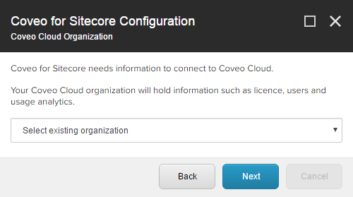 Click Next | Coveo for Sitecore 4