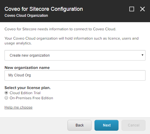 Click Next | Coveo for Sitecore 4