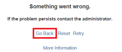 This event is triggered when the user clicks Go Back on an Error Page | Coveo for Sitecore 4