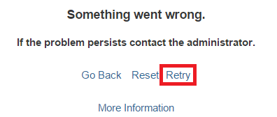 This event is triggered when the user clicks Retry on an Error Page | Coveo for Sitecore 4