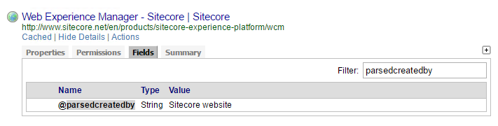 Your new field should appear | Coveo for Sitecore 4