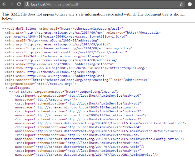 You should get an XML output similar to this one | Coveo for Sitecore 4