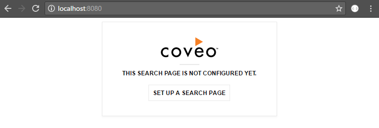 You should see a page similar to this one | Coveo for Sitecore 4