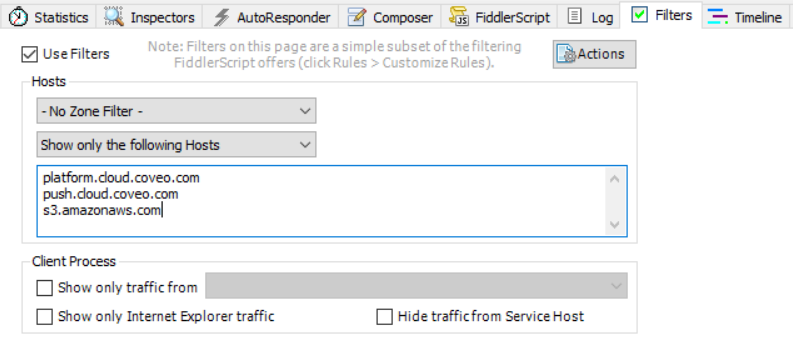 In the Hosts section | Coveo for Sitecore 4