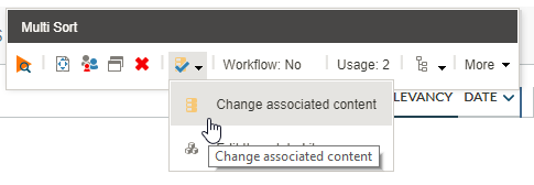 Click Change Associated Content | Coveo for Sitecore 4