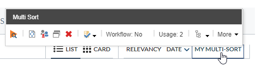 Your component should now be clickable and work as a standard sort component using the field defined in the data source | Coveo for Sitecore 4