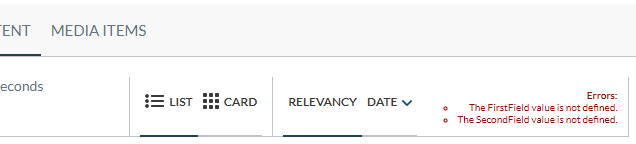 When the fields aren’t properly set you should see the following report | Coveo for Sitecore 4
