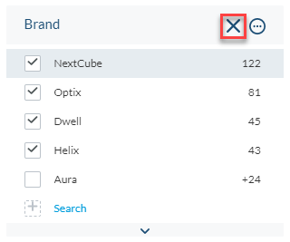 This event is triggered when the user deselects all the values of a single facet | Coveo for Sitecore 4