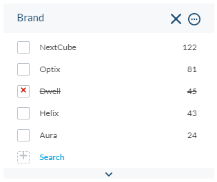 This event is triggered when the user excludes a single value in a facet | Coveo for Sitecore 4