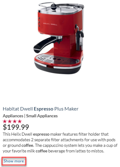 It’s also known as the Show more button | Coveo for Sitecore 4