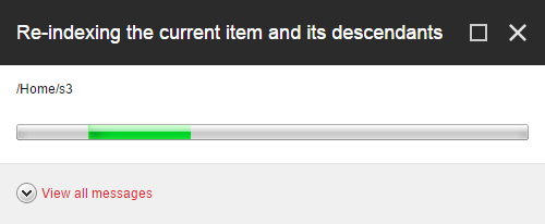 Wait for the following dialog to complete | Coveo for Sitecore 4