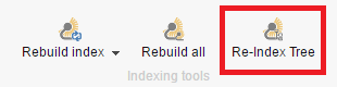 Under the Developer tab choose Re-Index Tree | Coveo for Sitecore 4