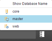 By default the master database is selected | Coveo for Sitecore 4