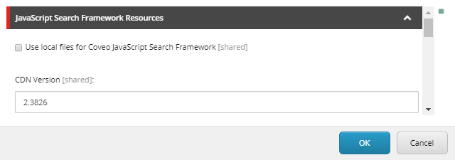 The CDN version must be in the major.minor format as in the example below | Coveo for Sitecore 4