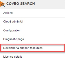 Choose Developer & Support Resources | Coveo for Sitecore 4