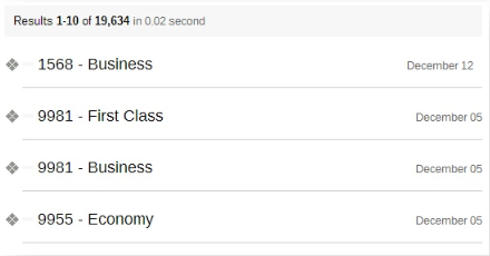The default output in a basic search results list looks like this | Coveo for Sitecore 4