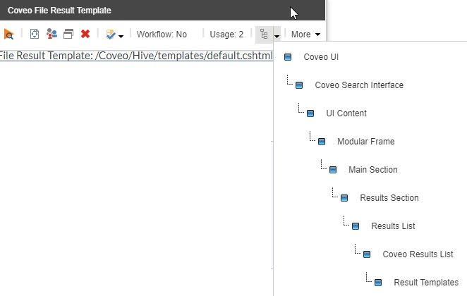 However before you can insert a Coveo File Result Template or Coveo Item Result Template component in your interface you…​ | Coveo for Sitecore 4