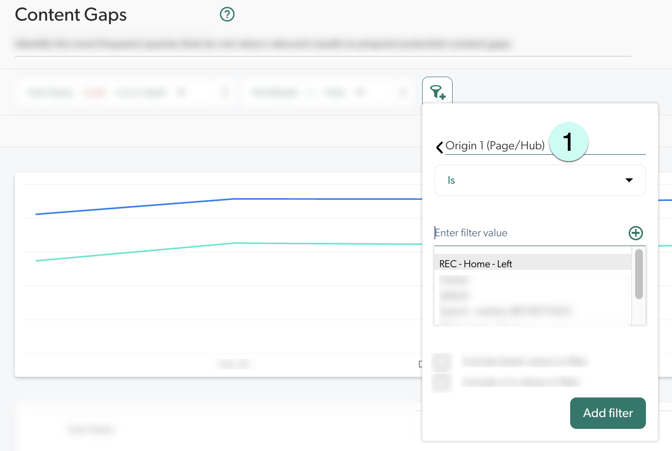 Search hub value in analytics report | Coveo