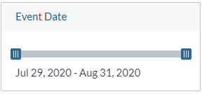 Image of sample date facet slider | Coveo for Sitecore 5