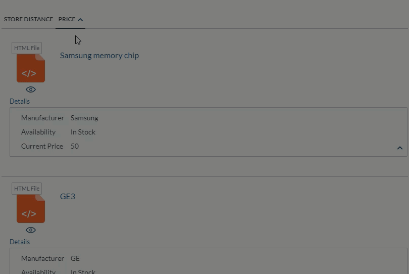 Distance Sort example | Coveo for Sitecore 5