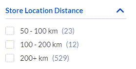 Dyn Distance Facet Range example
