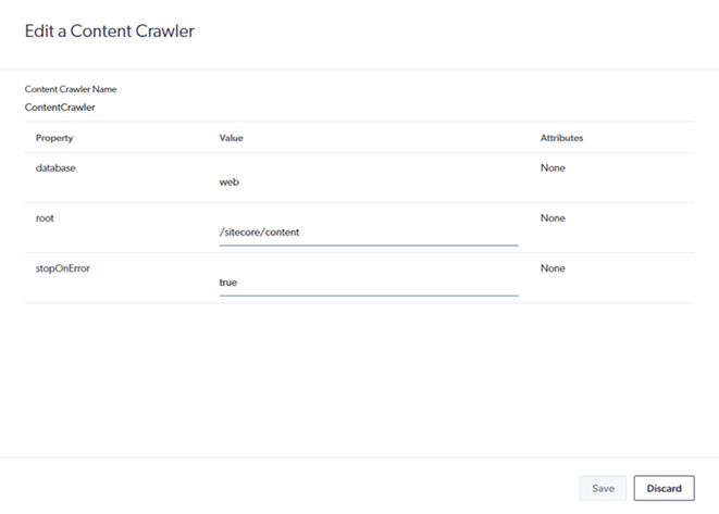 Image of Edit Content Crawler modal | Coveo for Sitecore 5