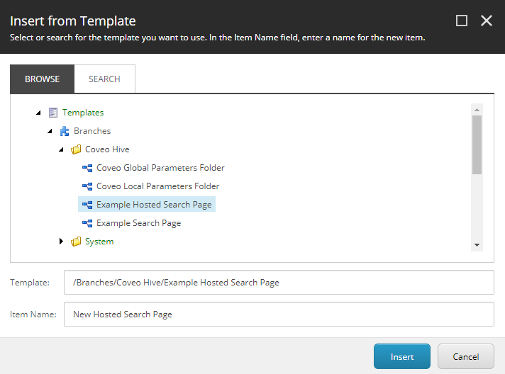 New Example Hosted Search Page
