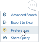 Preferences Menu Option | Coveo for Sitecore 5