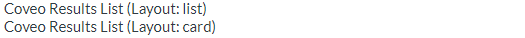 Card or list layout | Coveo for Sitecore 5