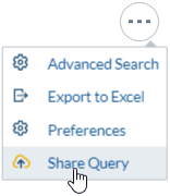 Share Query Menu Option | Coveo for Sitecore 5