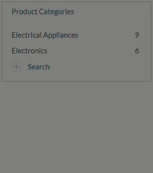 Category Facet sample | Coveo for Sitecore 5
