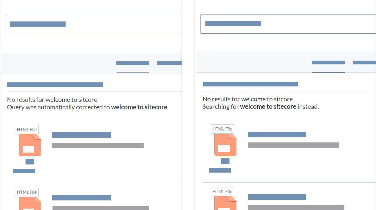 Coveo Did You Mean query correction message| Coveo for Sitecore